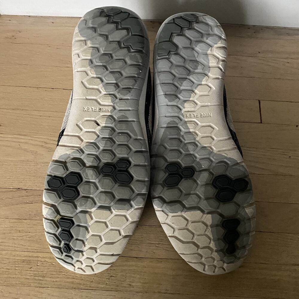 Nike Flex Fury Fitsole Black Athletic Running Shoes Mens Size 13 - Picture 9 of 9